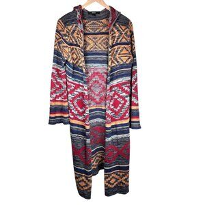 Forever 21 Size Large Knit Sweater Coat Hoodie Western Loungewear